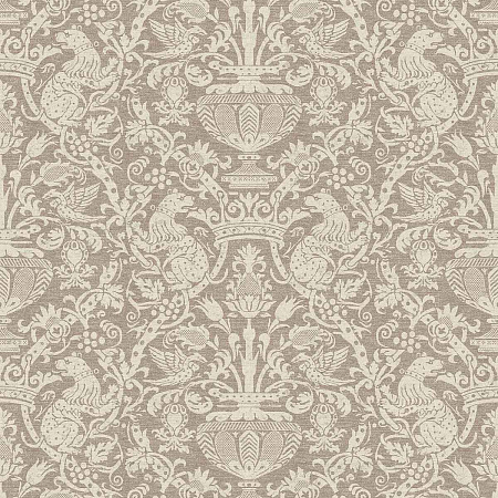Димаут сатиновый Treartex 2528-32 с печатью, "классика"
