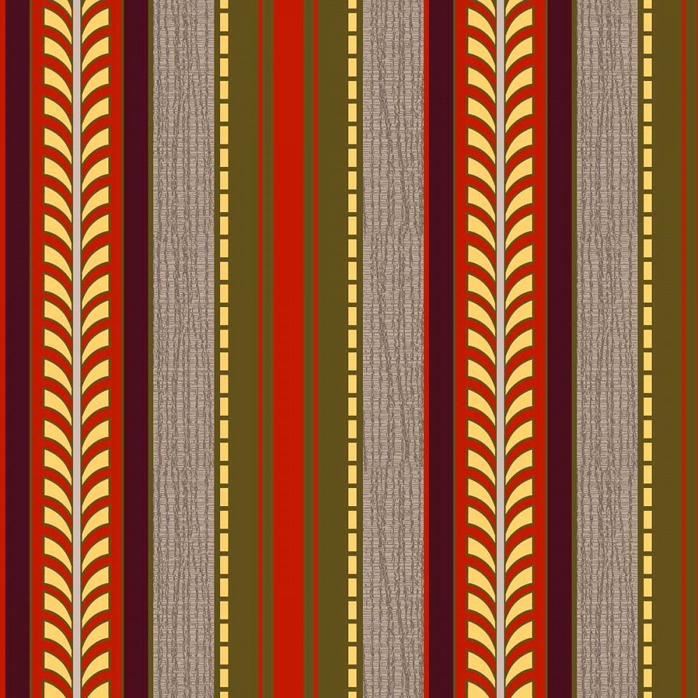 Бархат Treartex 8177-46 с печатью, вертикальные полосы