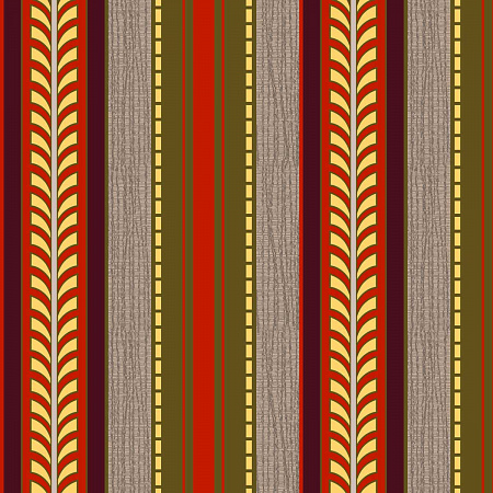 Бархат Treartex 8177-46 с печатью, вертикальные полосы
