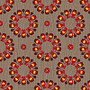 Рогожка Treartex 4643-46 с печатью, круглый орнамент