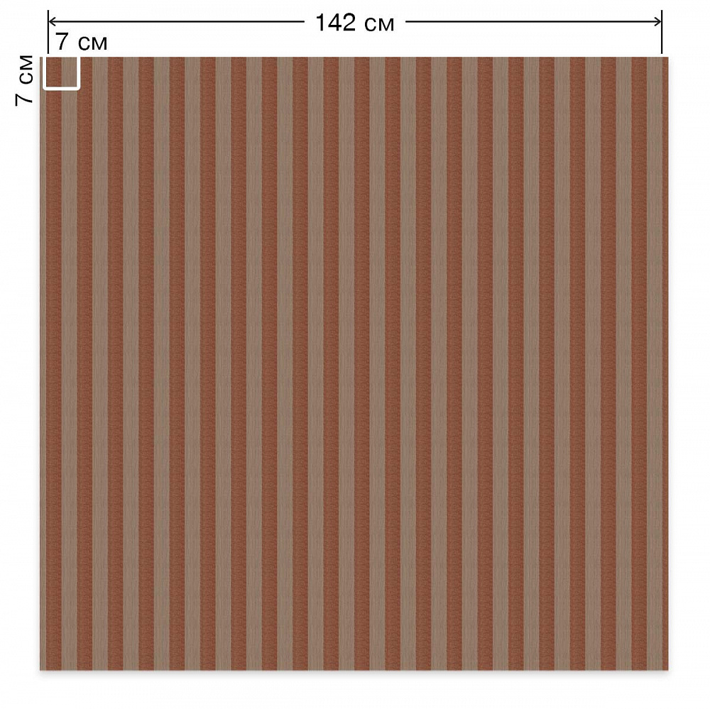 Рогожка Treartex 4644-29 с печатью, вертикальные полосы