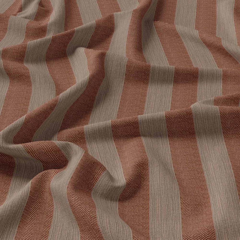 Рогожка Treartex 4644-29 с печатью, вертикальные полосы
